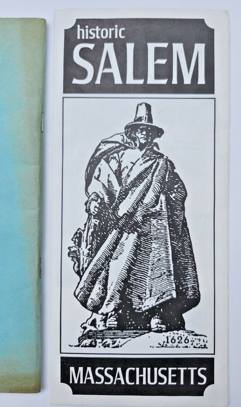 VTG 1976 Salem MA Bicentennial Brochure Ephemera Lot Witch Museum Map Maritime - Picture 6 of 16